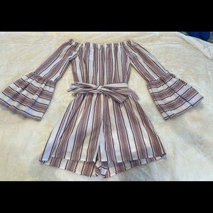 Off shoulder jumper for late summer/fall!